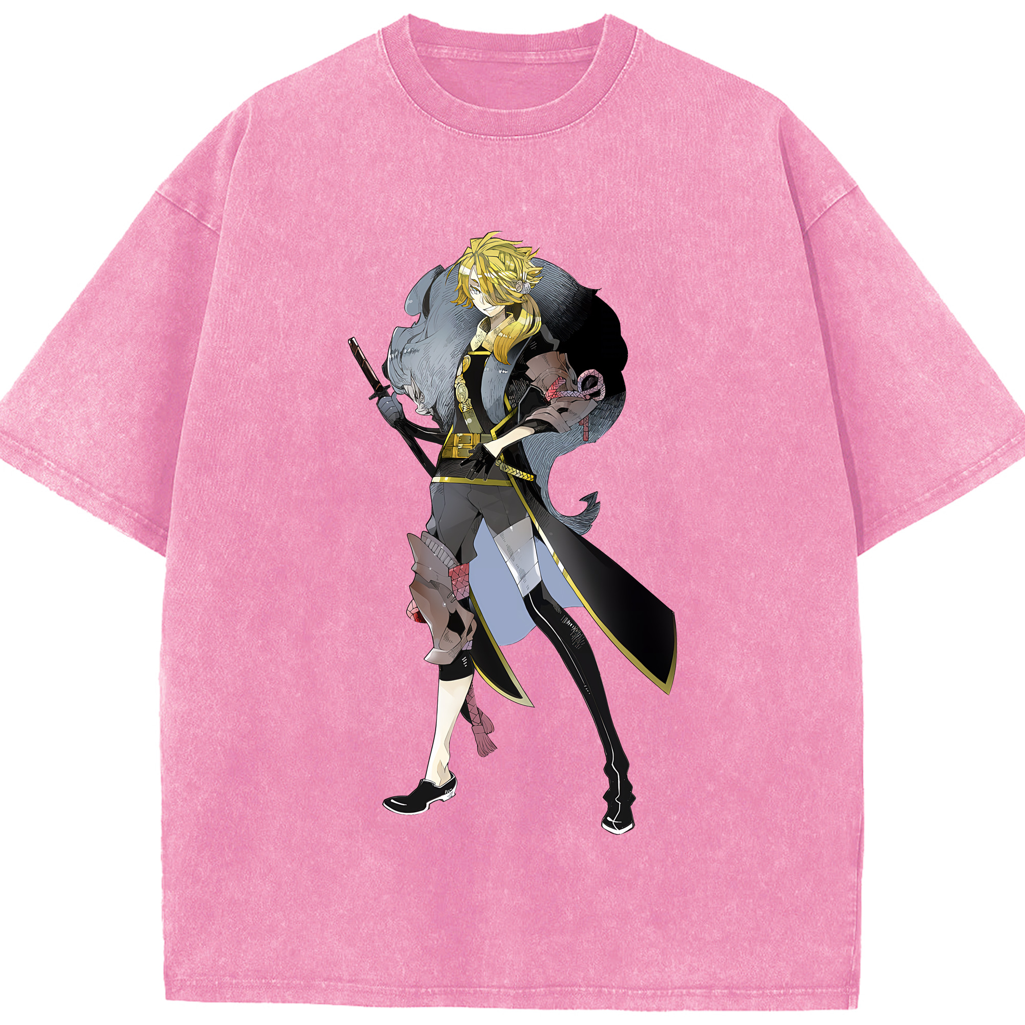 （画像用） 刀剣乱舞 Touken Ranbu 綿100% ヴィンテージ風 半袖Tシャツ（フロントプリント）